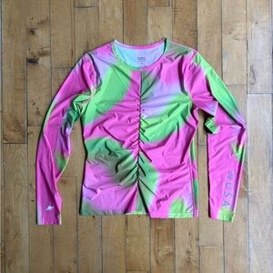 Planet Nusa Long Sleeve - Green and Pink